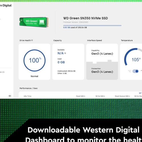 Western Digital Green Sn350 Pcie Gen 3 Nvme Ssd, 250Gb