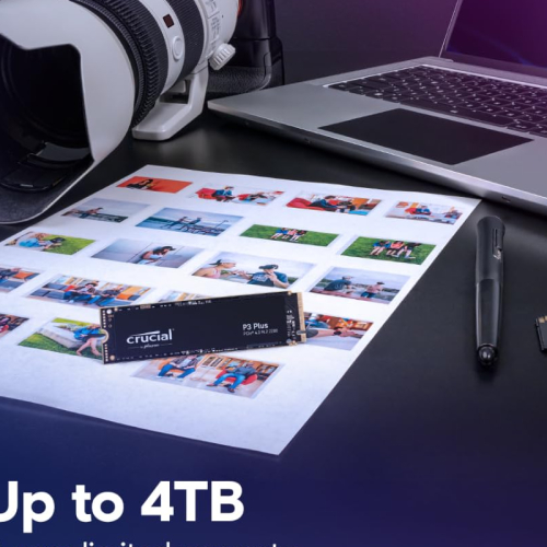 CRUCIAL P3 PLUS 1TB PCIE 4.0 3D NAND NVME M.2 SSD, UP TO 5000MB/S - CT1000P3PSSD8