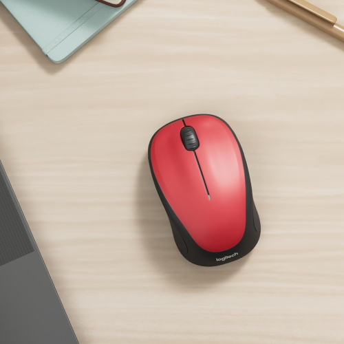 Logitech M235 Wireless Mouse, 1000 DPI Optical Tracking, 12 Month Life Battery, Compatible with Windows, Mac, Chromebook/PC/Laptop - Grey