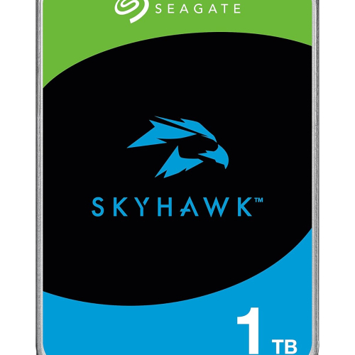 Seagate Skyhawk 1 TB Surveillance Internal Hard Drive HDD – 3.5 Inch Security Camera System with Drive Health Management, with 3 yr Rescue Data Recovery Services (ST1000VX013)